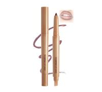 Dual-Ended Maroon Lip Liner Pen with Matte Finish & Brush - Waterproof Smudge-Proof Precision Tip for Long Lasting Definition, Seamless Blending & Contouring, Makeup Essentials