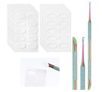Dual Ended Nail Cuticle Remover, Pre-treatment Cuticle Pusher, with 10 Sheets Nail Polishing Sandpaper, Nail Art Dead Skin Removing Tool for Fingernails Toenails Manicure Pedicure