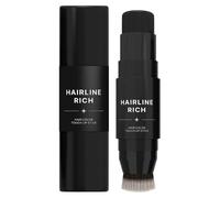 Dual-Ended Root Cover Up Stick - Waterproof Hairline Enhancer for Sparse Hairlines & Gray Coverage, Non-Sticky Scalp Concealer with Beeswax, Instant Volume & Natural Look