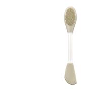 Dual-Ended Silicone Face Mask Brush - Pore Cleansing & Mask Applicator Tool (4 Colors: Lavender, Spring Green, Peach Pink, Beige) (Spring Green)