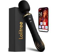 Dual-Ended Wand Vibrator, 9.8in Vibrating & Tapping Insertable Tail for G-Spot & Anal Stimulation AI Sync Vibrator, 20 Powerful Modes Flexible Magic Wand Massager, Silent Sex Toys for Women Couples