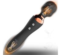 Dual-Ended Wand Vibrator for Women, 12 * 12 Adjustable Vibration Modes Silicone Massager, Multi-Purpose G Spot Personal Intimate Toy for Couples