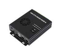 Dual ETH Mini-Computer Compatible with Raspberry Pi Compute Module 4(NOT Included) Gigabit Ethernet 4CH Isolated RS485 USB2.0