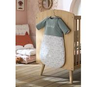 Dual Fabric Baby Sleep Bag with Removable Sleeves, FLEURETTES green