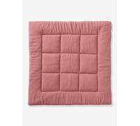 Dual Fabric Floor/Playpen Mat, Plain terracotta