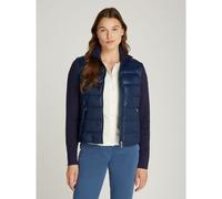 Dual Fabric Padded Jacket Navy