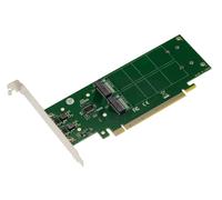 Dual Face Controller Card PCIe 3.0 x16 For 4 SSD M.2 NVMe M Key M2