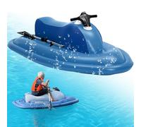 Dual-Fin Watercraft Inflatable Motorboat for 2 Adults | 485lb Capacity | 7km/h Max Speed | 130Min Runtime | Ideal for Pool, Lake, Ocean