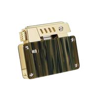 Dual Flame Kerosene Lighter with One-Touch Ejection, Safety Lock Design, Convenient and Reusable, Ideal for Business Gifts and Camping