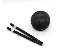 Dual-Flush 48mm Toilet Push Button, Round Design,Matt Black Universal Fit