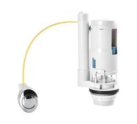 Dual Flush and Fill Toilet Cistern, 2 Inch Push-Type Wire-Controlled Split Drain Valve, Split Toilet Dual Flush Valves Push Button Fill Valve