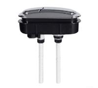 Dual Flush Cistern Button 11x4x10cm Square Silvery | Robust ABS plastic, , deformation resistant, long-lasting daily use