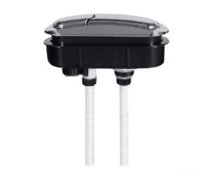 Dual Flush Cistern Button 11x4x10cm Square Silvery | Robust ABS plastic, , deformation resistant, long-lasting daily use