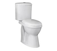 Dual Flush Comfort Height Toilet Pan, Cistern & Soft Close Seat - White