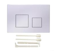 Dual Flush Plate, Dual Flush Actuator For Wall Hung Toilets, For GEBERIT Sigma01 Sigma20 Sigma21 Sigma30 Sigma50 UP300(Silver)