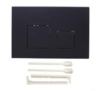 Dual Flush Plate Fits for Geberit sigma01 sigma10 sigma20 sigma30 sigma50, Push Plates Toilet Cistern Replacement Parts(Black)