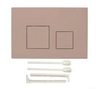 Dual Flush Plate for Geberit Sigma01 Sigma20 Sigma30 Sigma50 UP300 Concealed Cistern Actuator Chrome Finish 246x164mm(Khaki)