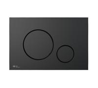 Dual Flush Plate, Matt Black (SATAT68)