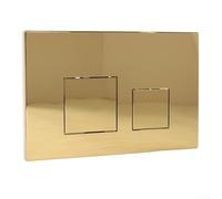 Dual Flush Plate Toilet Flush Button Replacement GEBERIT Sigma Series UP300 Dual Flush Plate (Bright Gold)