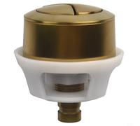 Dual Flush Push Button,Brushed Gold Finish Button - For Cable Operated Concealed Cisterns - Luxury Look - ABS Chrome Plating(Gold)