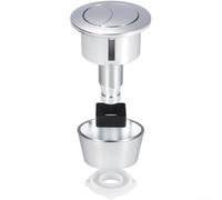 Dual Flush Push Button For Toilet Cistern Replacement With 20mm 40mm 50mm 60mm Aperture In Black Gold Gold Chrome Finish For Fluidmaster And Skylo Models(Chrome)