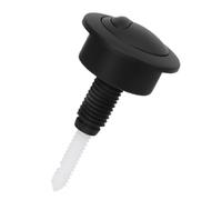 Dual Flush Push Button Round Toilet Flush Button Replacement Water Tank Accessory Compatible with Twyford Optima49 for Bathrooms WC Flush System (Black)