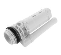 Dual Flush Push Button Toilet Drain Valve Replacement for Cistern | White ABS Plastic, Partial and Full Flush Control, Complete Installation Kit for Modern Bathroom Repair