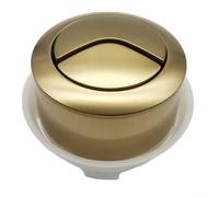 Dual Flush Toilet Button, ABS Toilet Round Push Button, For Home Bathroom Cistern Toilet(Gold)