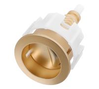 Dual Flush Toilet Button, Brushed Gold Abs Round Universal Fit