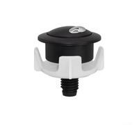 Dual Flush Toilet Button Replacement Compatible for Siamp Cable Operated Valve System Matt Black Silver Gold Finish Modern Bathroom Hardware for Optima 50 Series (Black+Silver)