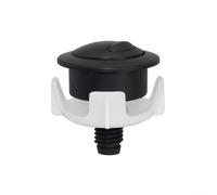Dual Flush Toilet Button Replacement Compatible for Siamp Cable Operated Valve System Matt Black Silver Gold Finish Modern Bathroom Hardware for Optima 50 Series (Black)