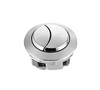 Dual Flush Toilet Cistern Button,Stainless Steel Spring Press Toilet Flusher Top Button, Button Pusher Toilet Plunger Replacement Kit Fits Most Toilets