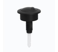 Dual Flush Toilet Cistern Push Button for Round Head Dual Push Button ABS Plastic Toilet Push Button Durable and Easy to Install Suitable for Twyford/Siamp Optima 49 Drain Valve (Black)