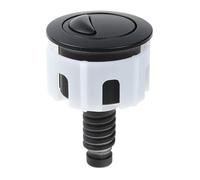 Dual Flush Toilet Cistern Push Button, Switch Push Button 38-49mm ABS Accessories Black Bthroom Toilet Cover Dual Flush