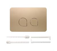 Dual Flush Toilet Flush Button Set for Geberit for Sigma-all Series, Suitable for UP300 and UP320 Cisterns, Modern Look, Water-Saving Thanks to Full and Partial Flush (Matte Gold)