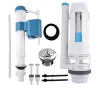 Dual Flush Valve and Flush Toilet Cistern Push Button Assembly, Adjustable Toilet Flush Valve General Toilet Cistern Fittings