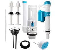 Dual Flush Valve and Flush Toilet Cistern Push Button Assembly, Toilet Cistern Repair Kit Fill Flush Valve Dual Button Water Tank