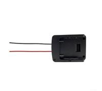 Dual For Battery Power Mount Adapter For 18V 14.4V, Compatible With For BAT622 BAT609 BAT618, Tool Connector Holder For DIY RC Robotics, Black Plastic Terminal Block