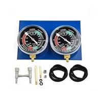 Dual for dial Vacuum Gauge Synchronizer for Bike Carb Tuning | Includes vacuum hoses, brass extensions, rubber connectors, robust metal back plate