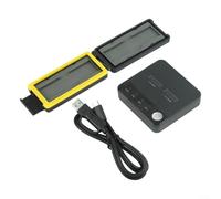 Dual for M.2 for nvme SSD Enclosure 20Gbps for usb-c Tool-Free Aluminium Dual-Bay SSD Case with Cooling Fan 20Gbps Offline Clone SSD Enclosure for M.2 for nvme Drives 20Gbps 20Gbps Type-C Dual M.2