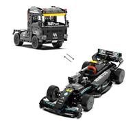 Dual Form F1 Racing Car Building Kit for Speed Champions, 1:14 Scale Formula 1 Building Blocks Set, Lorry Vehicle Bricks Model, Home Office Decor, Collectible Gifts for F1 Fans and Adults, 705 PCS