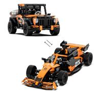 Dual Form F1 Racing Car Building Kit for Speed Champions, 1:14 Scale Formula 1 Building Blocks Set, Pickup Truck Vehicle Bricks Model, Home Office Decor, Collectible Gifts for F1 Fans, 732 PCS