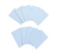 Dual Frequency RFID 125khz EM4100 and 13.56Mhz RFID 1K Black PVC Card (Pack of 10) (White)