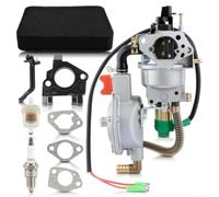 Dual Fuel Carburetor for 4.5KW to 10KW Generator Sets | Compatible with GX360 GX420, three-position switch, prevents gas leaks, portable generator part