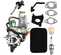 Dual Fuel Carburetor for lpg Conversion Kit for GX390 188F Generator 4.5-5.5KW - Compatible with for champion Power Equipment & Petrol Engines Replacement Part