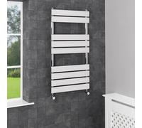 Dual Fuel Flat Panel Heated Towel Radiator - 950 x 500mm - Thermostatic
