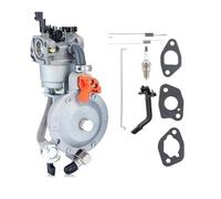 Dual-Fuel Propane Carburetor, LPG Conversion Kit for GX160 GX200 Generators, Natural Gas Biogas Compatible, Metal Regulator Assembly