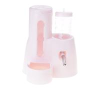 Dual Function Hamster Water Bottle and Food Dispenser Leak Proof Stable Base Cage Accessories for Pet Cages