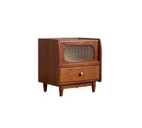 Dual-Function Solid Wood Bedside Table & Sofa Storage Unit - 50x48x53cm Ideal for Bedroom Living Room Balcony - Stylish Console Furniture for Home Organization