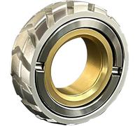Dual Function Stainless Steel Motorcycle Tire Fidget Ring, Tire Fidget Ring Dual Function Spinner, Anxiety Relief Ring Toys, Spinner Ring Fidget Toys (Sliver 2#)
